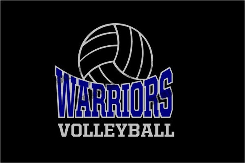 Warriors Volleyball Download Files SVG DXF EPS Silhouette - Etsy