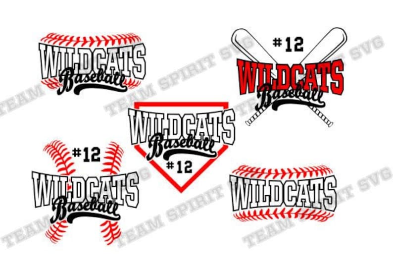 Download Wildcats Baseball SVG Bundle Baseball Pack DXF EPS | Etsy