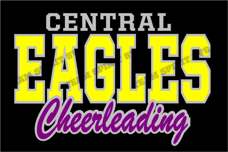 Eagles Cheerleading SVG, DXF, EPS, Silhouette Studio, Eagles Shirt, Vinyl Cutting Files, Digital Cut Files - Use with Cricut and Silhouette image 2