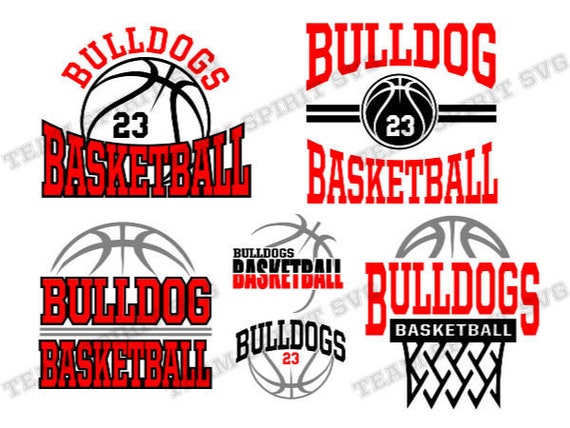 Bulldog Basketball Svg Bundle Basketball Net Download File Dxf Etsy