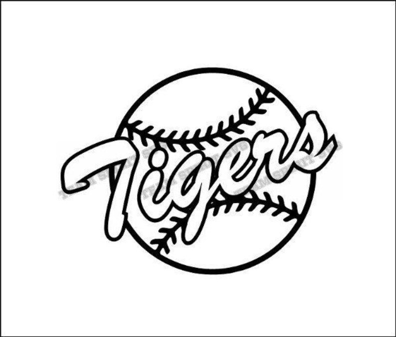Download Tigers Through Baseball Download Files SVG DXF EPS | Etsy