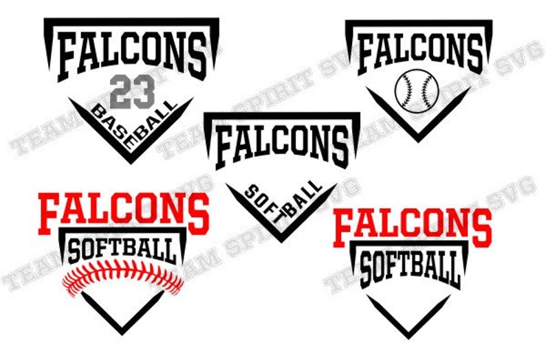 Falcons Baseball SVG Baseball Base Softball Download File Dxf - Etsy
