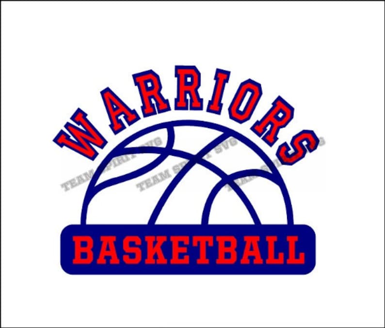 Warriors Half Basketball Download Files SVG DXF EPS | Etsy