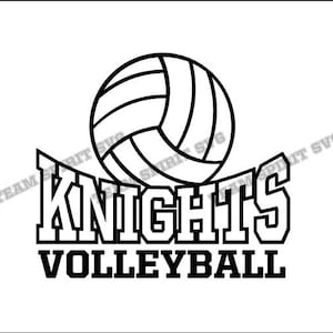 Knights Volleyball Download Files - SVG, DXF, EPS, Silhouette Studio, Vinyl Cut Files, Digital Cut Files -Use with Cricut and Silhouette