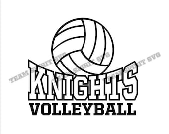 Knights Volleyball Download Files - SVG, DXF, EPS, Silhouette Studio, Vinyl Cut Files, Digital Cut Files -Use with Cricut and Silhouette