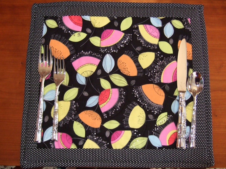 Modern Handmade Placemats Home Decor Fabric Placemats Etsy