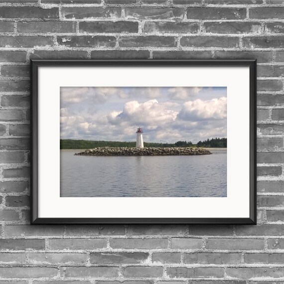 Nautical Halifax Lighthouse Photograph Home Decor Wall Art Etsy