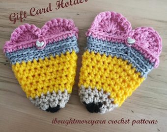 Valentine's Day Gift Card Holder (for teachers) Crochet Pattern
