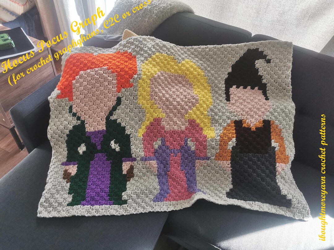 Sanderson Sisters Graph (for Crochet Graphghans C2C or Cross stitch