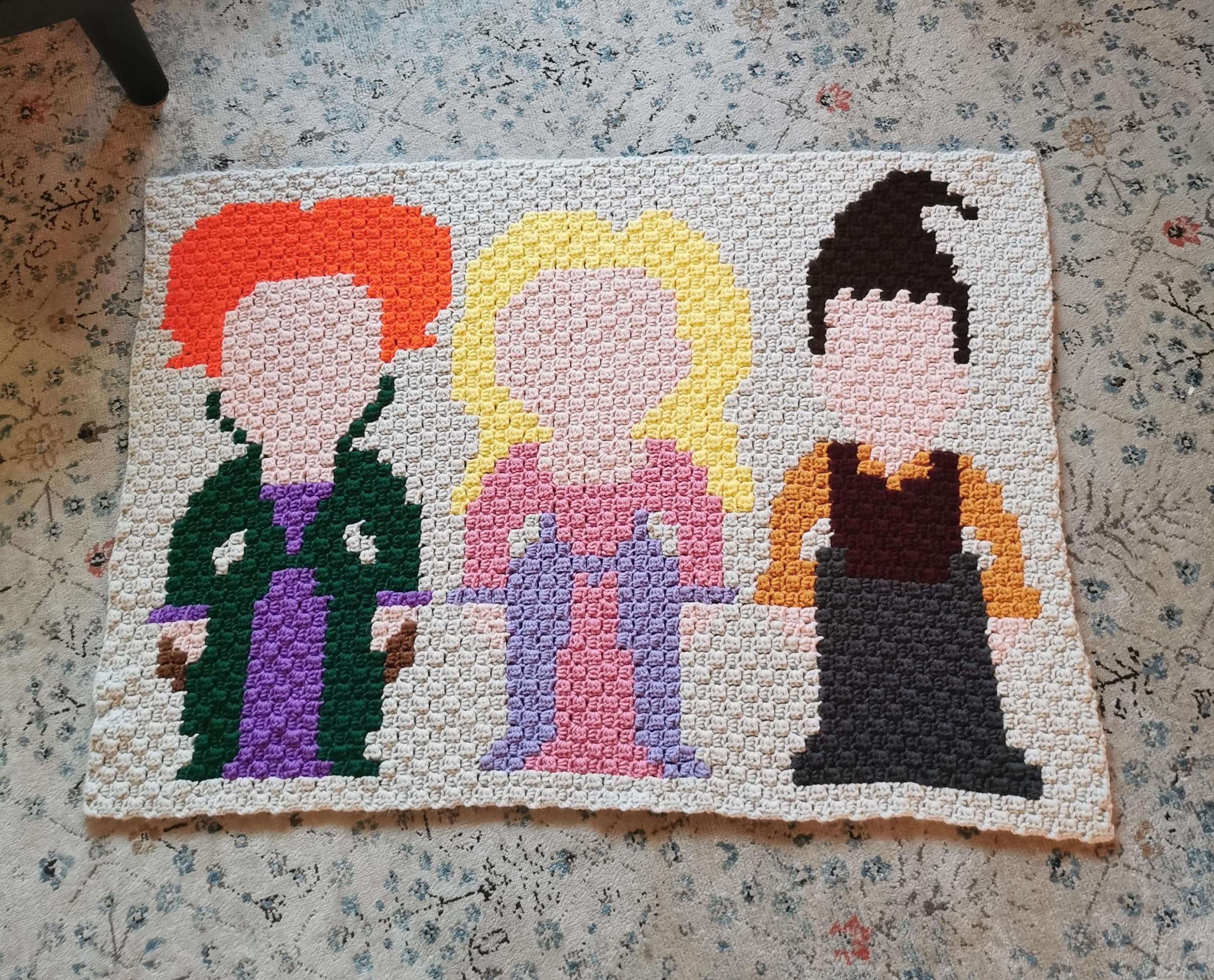 Sanderson Sisters Graph for Crochet Graphghans, C2C or Crossstitch Etsy