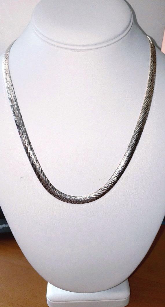 925 Sterling Designer LIRM  Italian Textured 18" C