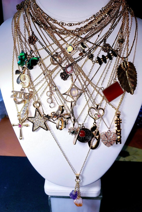 Lot of 29 Vintage to Now Necklaces / Pendants (+ 9