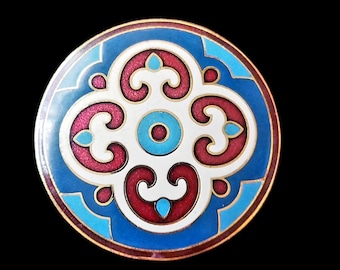 Vintage MMA Cloisonné Enamel Metropolitan Museum of Art Byzantine Pin / Brooch!