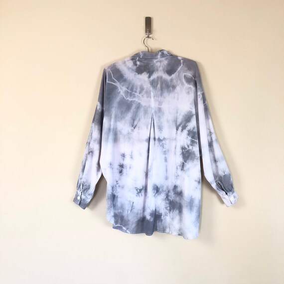 vintage 90s oversized slouchy tie dye blouse | co… - image 10