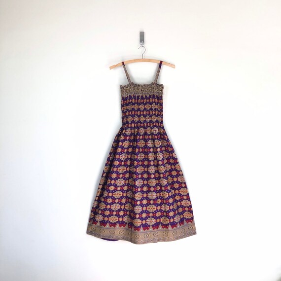 vintage 70s ethnic tribal midi dress | pixel cros… - image 9