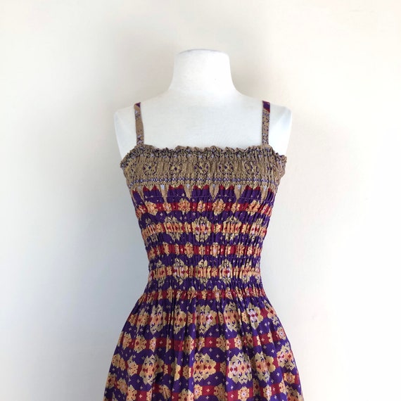 vintage 70s ethnic tribal midi dress | pixel cros… - image 4