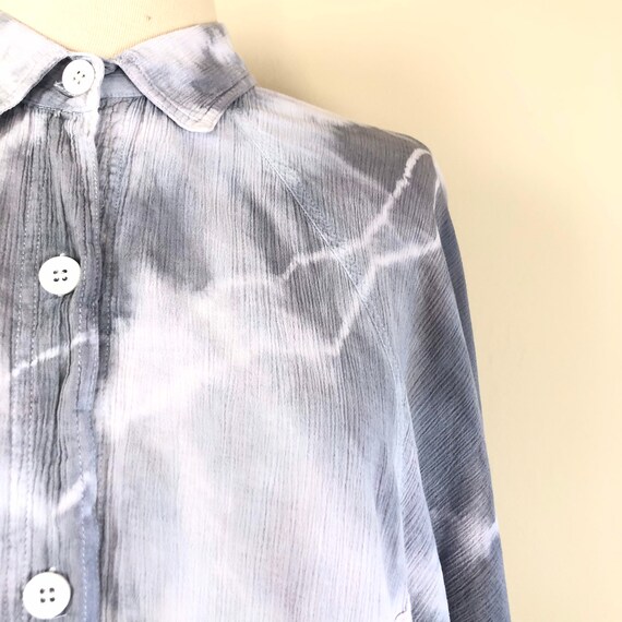 vintage 90s oversized slouchy tie dye blouse | co… - image 5