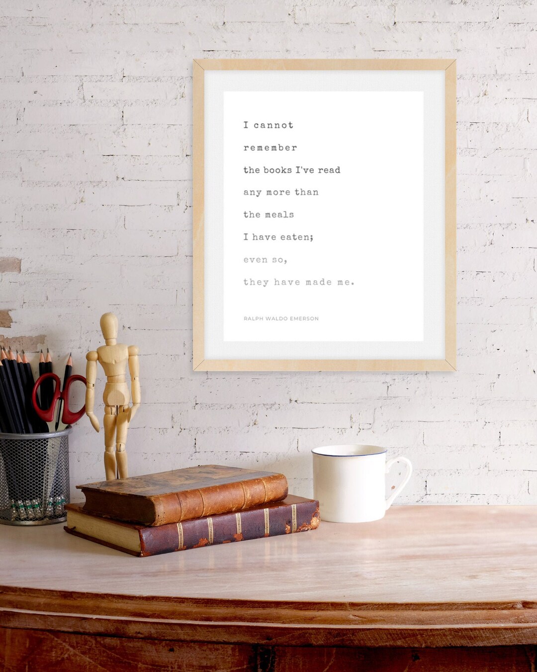 Ralph Waldo Emerson Print / Book Lovers / Literary Art / PRINTABLE - Etsy