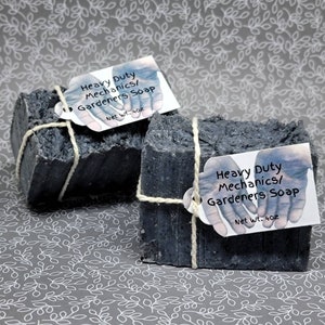 Mechanics Soap with Charcoal-Gardener- Heavy duty Super powerful Cleaning! It may not be pretty but it works! NEW MANY SCENTS