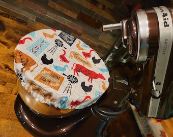 Couvre-bols réutilisables avec doublure en forme de vache de la ferme