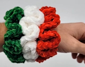 Grands chouchous en velours, Noël, volumineux, super doux, crochet