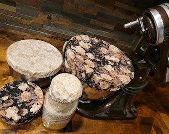 Roses Bowl Covers, Casseroles, Sourdough Starters, Mixing Bowls, Kitchen Aid, Bread, Reusable, Mason jars