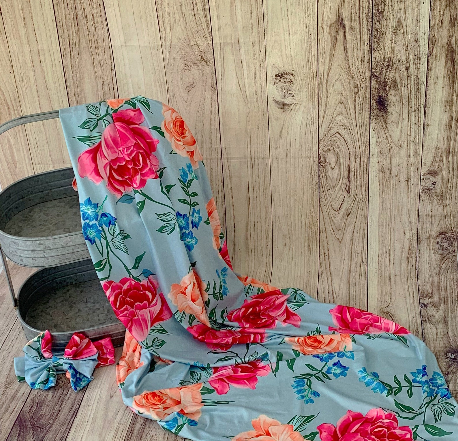 Matching Robe Swaddle Baby Gown car seat cover Hospital Etsy