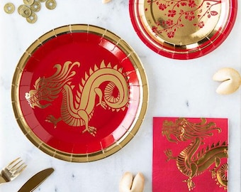Chinese New Year l Table Top Accessories | Red and Gold Decor | Chinese New Year Party| New Year Decorations