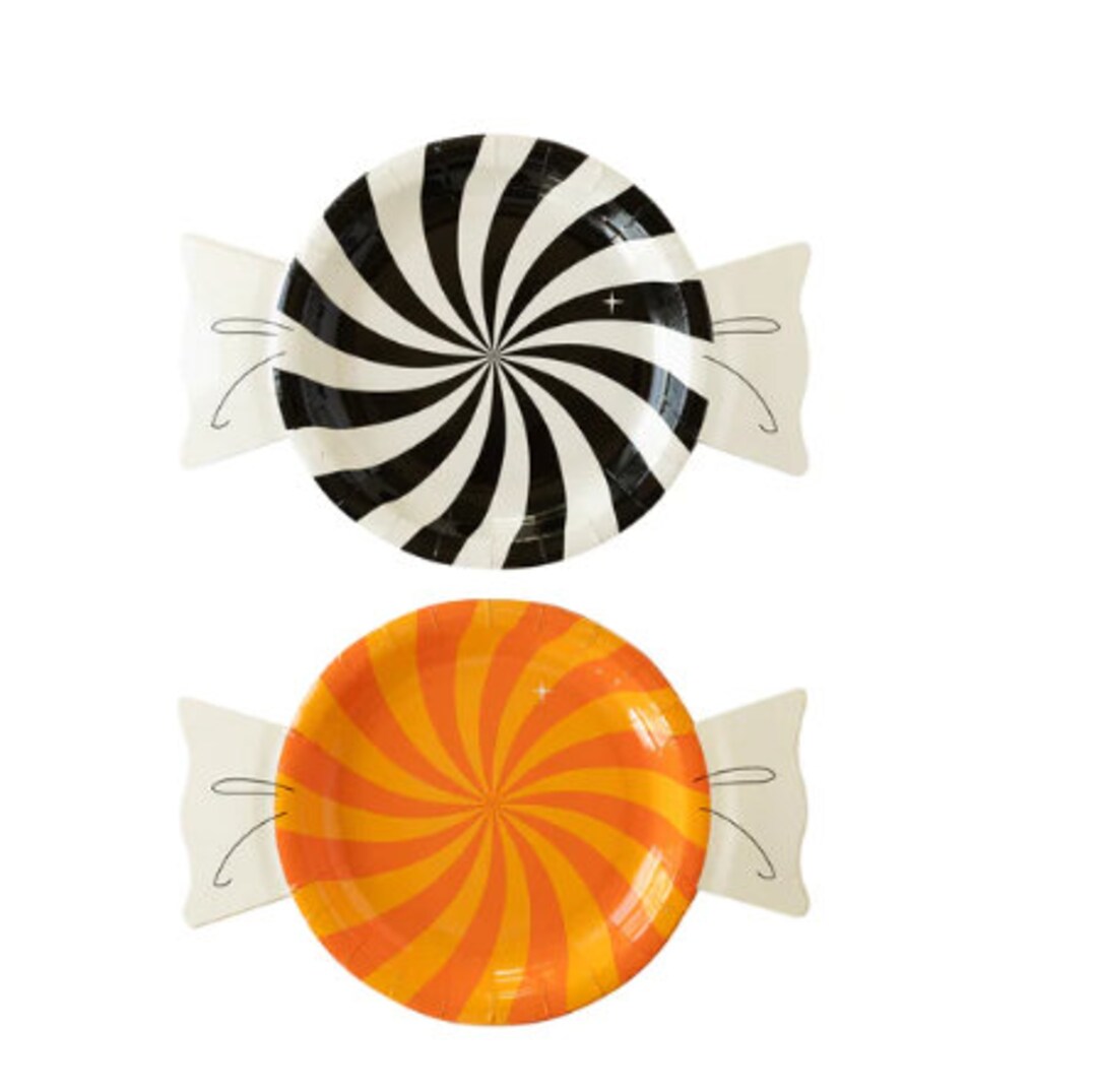 Witching Hour Candy Plates/ Halloween Plates/candy Plates Etsy