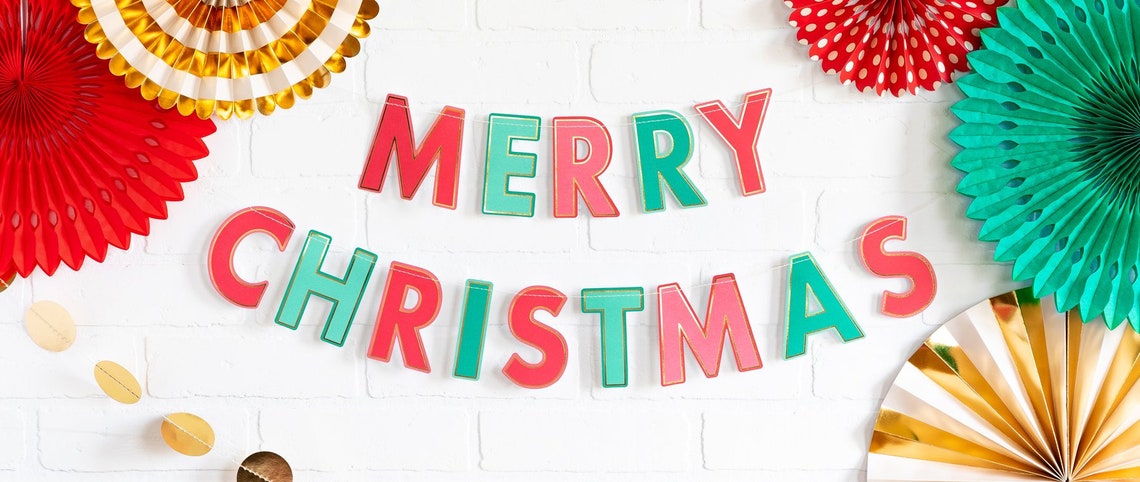 Wowser Rustic HOHOHO Christmas Banner - 36 Inch Metal Tin Sign With Rope For Door, Wall, Or Mantle Decor