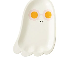 Hey Pumpkin Sunny Ghost Paper Plate