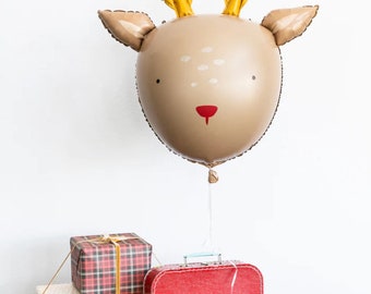 Dear Rudolph Reindeer Mylar Balloon