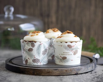 Foil Pine and cone food cup/ baking/ Treat cups