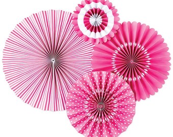 bubblegum Pinwheel Backdrop/Paper Rosette backdrop/Wall Covering/ Wedding background/ Giant paper Flowers/  paper fan backdrop baby shower/