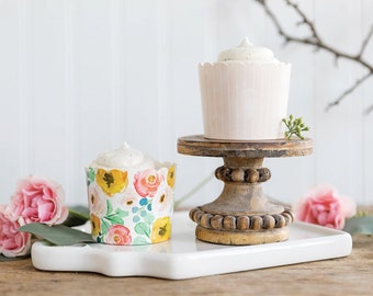 Bushy Floral food cups/ cupcake holder