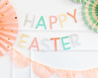 Happy Easter Fringed Banner