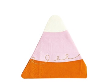 Ghoul Gang Candy corn cocktail napkin