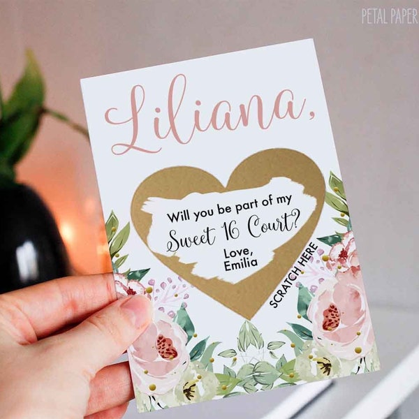 Sweet 16 Court Proposal Etsy