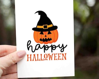 Halloween Card, Happy Halloween Card, Funny Cute Halloween Card, Halloween Card, Happy Halloween, Trick or Treat, Candy Card, Card for kids