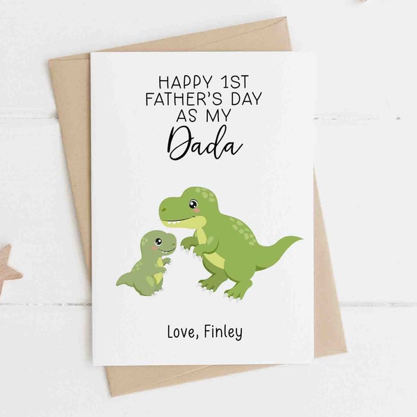 Happy FATHERS DAY Card For Dad, First Father's Day Card, Daddy Father's Day Card, Happy 1st Fathers Day Card For Father, From Child
