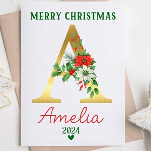 Christmas Card Baby Boy or Girl, Kids Christmas Card, Personalized Christmas Card, Baby Christmas Card, Personalized Christmas Card for Kids