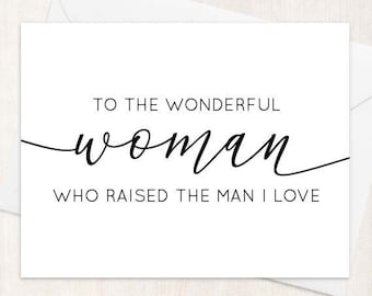 To my mother in law on my wedding day Card, mother in law gift, mother in law card, wedding day cards, mother-in-law, mother in law card