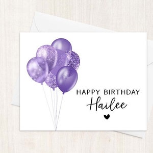 Custom Birthday Card, Personalized Birthday Card, Cute Birthday Card Personalized with Name, Birthday Card With Name