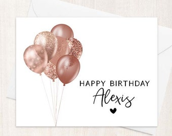 Custom Birthday Card, Personalized Birthday Card, Cute Birthday Card Personalized with Name, Birthday Card With Name