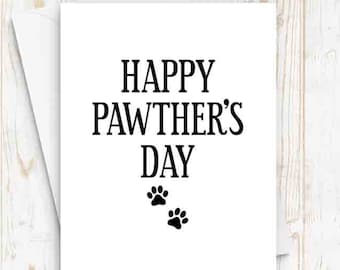 Dog Dad Card, Cat Dad Card, Pet Father's Day Card, Fur Dad Card, Pawther's Day Card, Pawther's Day Gift, Card from Dog