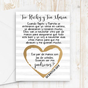 Godparents Proposal Propuesta de Padrinos