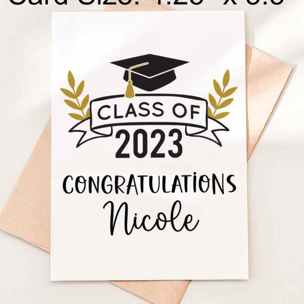 Graduation Card, Congrats Grad Card, Happy Graduation Card, Personalized Graduation Card, 2024 Graduation Card, Class of 2024, Congrats