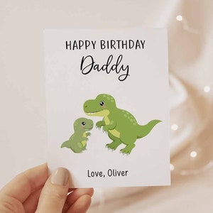 Happy Birthday Card For Dad, Daddy Birthday Card, From Child, Birthday Card for Father from Kids, Cute Birthday Card for Dads