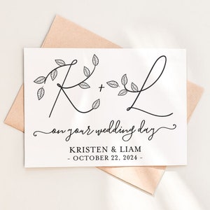 Wedding Day Card, Congratulations Card - Personalized Wedding Day card for couple - Wedding gift card - Congratulations wedding card