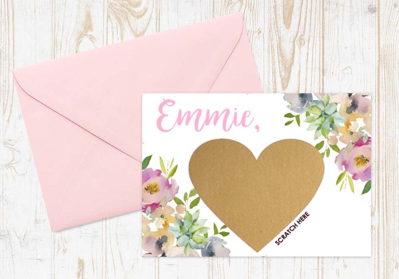 Maid of Honor Card with Metallic Envelope 4 OR MORE Cards Bridesmaid Proposal Cards Scratch Off Will You Be My Bridesmaid Card Set
